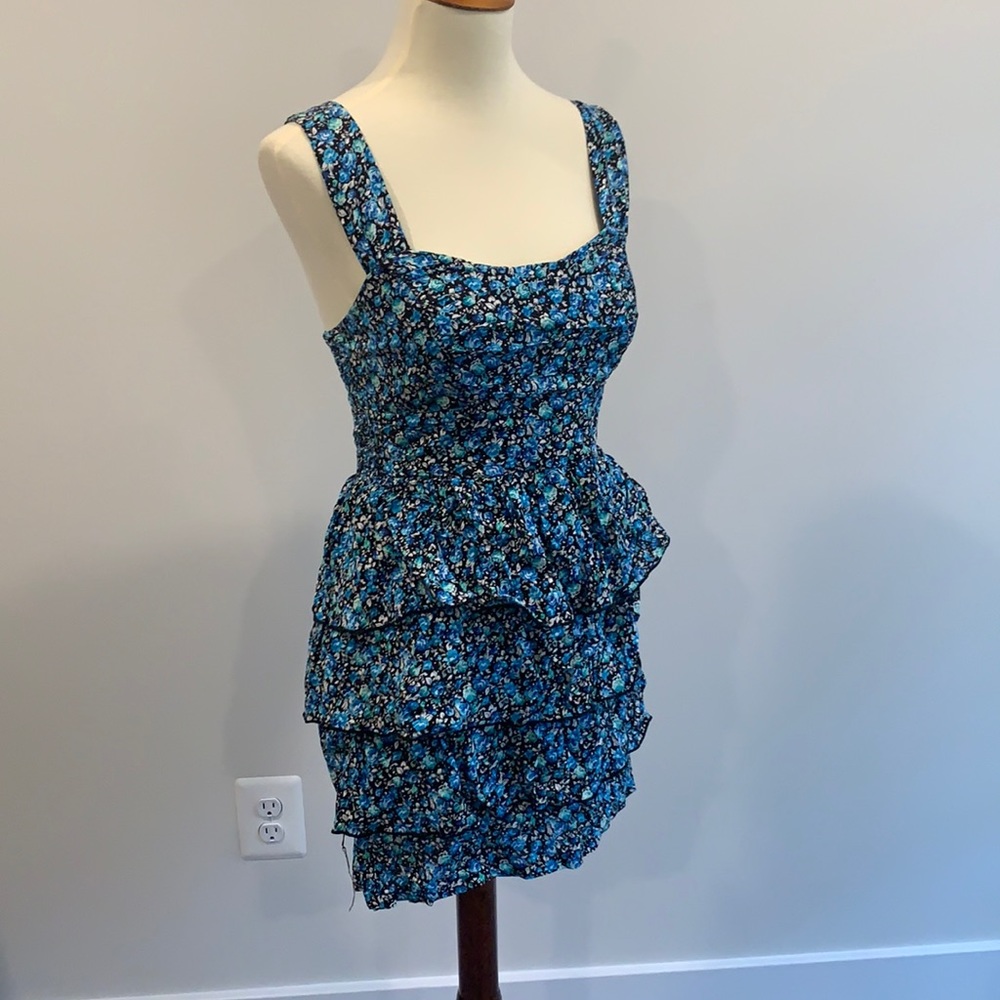 Ruffled mini dress